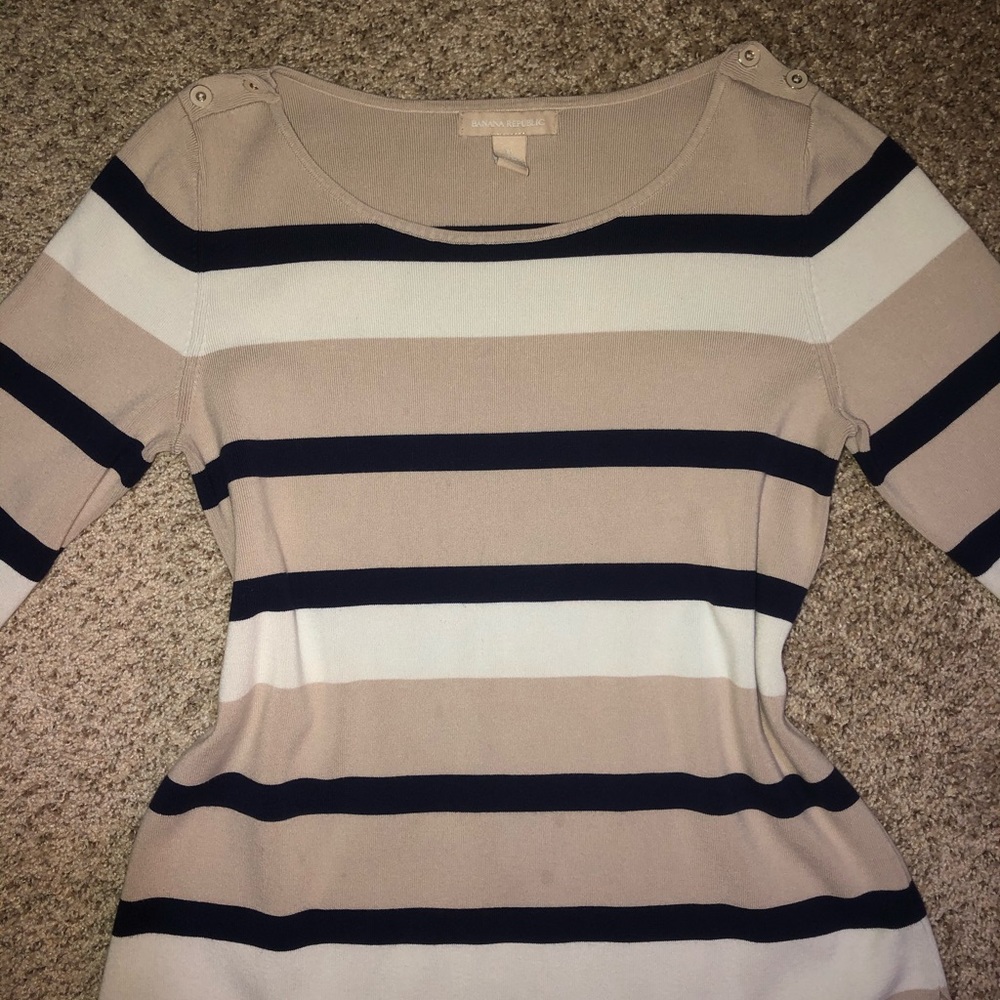 BANANA REPUBLIC 3/4 sleeve top